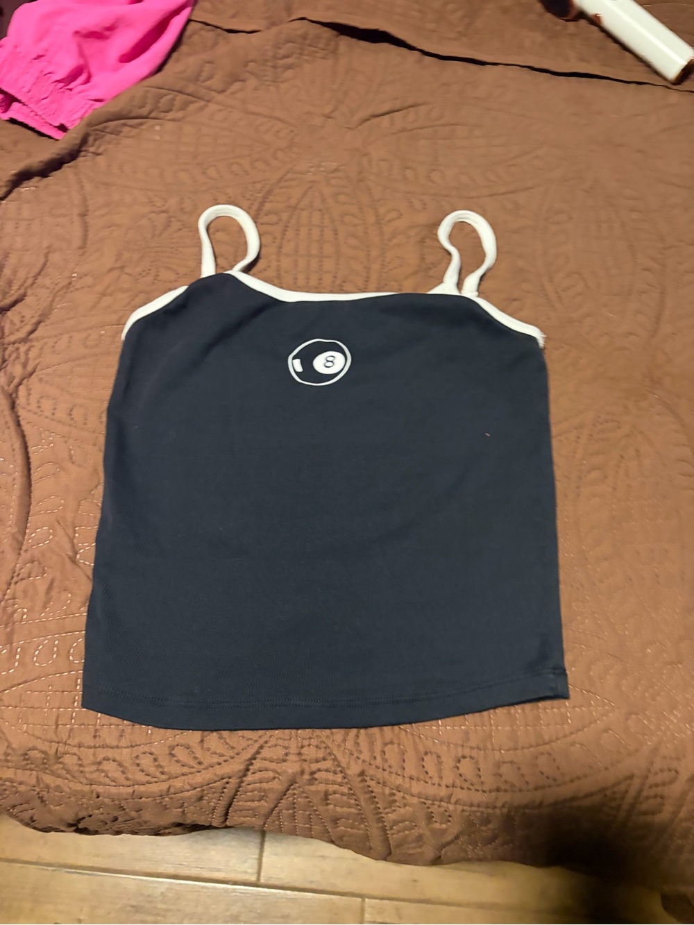 Full Tilt Black Tank with White Trim